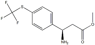 METHYL (3R)-3-AMINO-3-[4-(TRIFLUOROMETHYLTHIO)PHENYL]PROPANOATE Struktur
