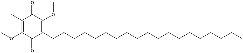 2,5-DIMETHOXY-3-METHYL-6-NONADECYL-[1,4]BENZOQUINONE Struktur