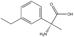 (2R)-2-AMINO-2-(3-ETHYLPHENYL)PROPANOIC ACID Struktur