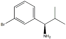 (1R)-1-(3-BROMOPHENYL)-2-METHYLPROPYLAMINE Struktur