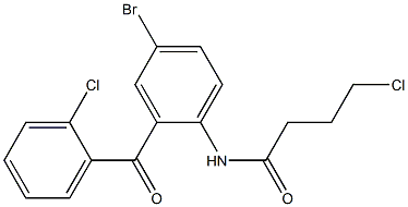 N-[4-BROMO-2-(2-CHLOROBENZOYL)PHENYL]-4-CHLOROBUTANAMIDE Struktur
