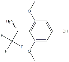 4-((1R)-1-AMINO-2,2,2-TRIFLUOROETHYL)-3,5-DIMETHOXYPHENOL Struktur