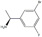 (1S)-1-(3-BROMO-5-FLUOROPHENYL)ETHYLAMINE Struktur