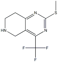 5,6,7,8-TETRAHYDRO-2-METHYLTHIO-4-(TRIFLUOROMETHYL)PYRIDO-[4,3-D]-PYRIMIDINE Struktur