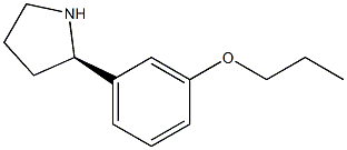 1-((2R)PYRROLIDIN-2-YL)-3-PROPOXYBENZENE Struktur