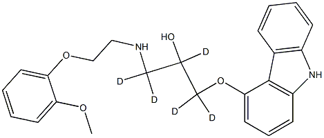 CARVEDILOL-D5 Struktur