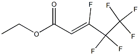 3,4,4,5,5,5-HEXAFLUOROPENT-2-ENOIC ACID ETHYL ESTER Struktur