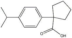 1-(4-ISOPROPYLPHENYL)CYCLOPENTANECARBOXYLIC ACID Struktur