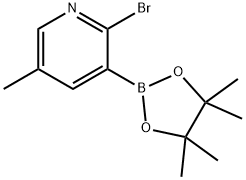 2-BROMO-5-METHYLPYRIDINE-3-BORONIC ACID PINACOL ESTER Struktur