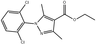 ETHYL 1-(2,6-DICHLOROPHENYL)-3,5-DIMETHYL-1H-PYRAZOLE-4-CARBOXYLATE Struktur