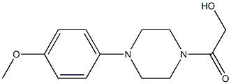 2-[4-(4-METHOXYPHENYL)PIPERAZIN-1-YL]-2-OXOETHANOL Struktur