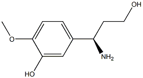 (R)-5-(1-AMINO-3-HYDROXY-PROPYL)-2-METHOXY-PHENOL Struktur
