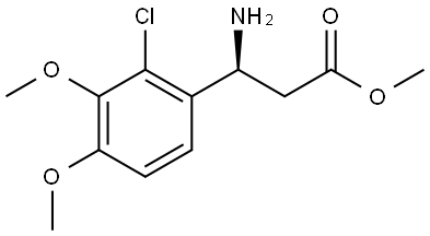 METHYL (3S)-3-AMINO-3-(2-CHLORO-3,4-DIMETHOXYPHENYL)PROPANOATE Struktur