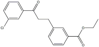 3-(3-CARBOETHOXYPHENYL)-3'-CHLOROPROPIOPHENONE Struktur