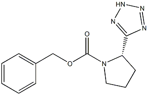 BENZYL (2S)-2-(2H-TETRAZOL-5-YL)PYRROLIDINE-1-CARBOXYLATE Struktur