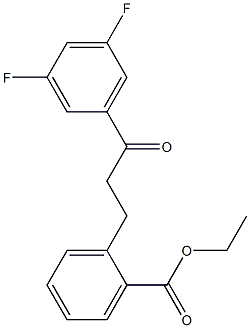 3-(2-CARBOETHOXYPHENYL)-3',5'-DIFLUOROPROPIOPHENONE
