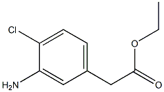 4-CHLORO-3-AMINO-PHENYLACETIC ACID ETHYL ESTER Struktur
