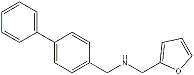 N-(1,1'-BIPHENYL-4-YLMETHYL)-N-(2-FURYLMETHYL)AMINE Struktur