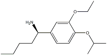 (1R)-1-[3-ETHOXY-4-(METHYLETHOXY)PHENYL]PENTYLAMINE Struktur