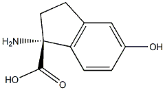 (1R)-1-AMINO-5-HYDROXYINDANECARBOXYLIC ACID Struktur