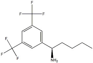 (1R)-1-[3,5-BIS(TRIFLUOROMETHYL)PHENYL]PENTYLAMINE Struktur