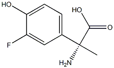 (2R)-2-AMINO-2-(3-FLUORO-4-HYDROXYPHENYL)PROPANOIC ACID Struktur
