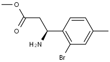 METHYL (3S)-3-AMINO-3-(2-BROMO-4-METHYLPHENYL)PROPANOATE Struktur