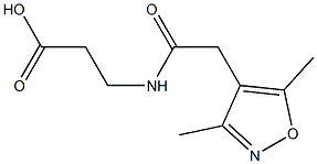 3-([(3,5-DIMETHYLISOXAZOL-4-YL)ACETYL]AMINO)PROPANOIC ACID Struktur