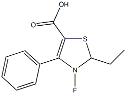 2-ETHYL-4-(3-FLUORO)PHENYL THIAZOLE-5-CARBOXYLIC ACID Struktur