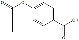 4-[(2,2-DIMETHYLPROPANOYL)OXY]BENZOIC ACID Struktur