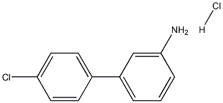 4'-CHLORO-[1,1'-BIPHENYL]-3-AMINE HYDROCHLORIDE Struktur