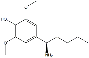 4-((1R)-1-AMINOPENTYL)-2,6-DIMETHOXYPHENOL Struktur