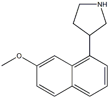 3-(7-METHOXY-NAPHTHALEN-1-YL)-PYRROLIDINE Struktur