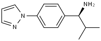 (1S)-2-METHYL-1-(4-PYRAZOLYLPHENYL)PROPYLAMINE Struktur