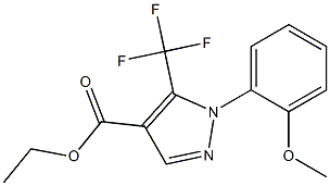 ETHYL 5-(TRIFLUOROMETHYL)-1-(2-METHOXYPHENYL)-1H-PYRAZOLE-4-CARBOXYLATE Struktur