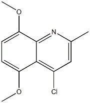 4-CHLORO-5,8-DIMETHOXY-2-METHYLQUINOLINE Struktur