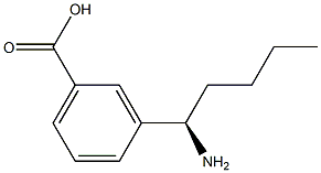 3-((1R)-1-AMINOPENTYL)BENZOIC ACID Structure