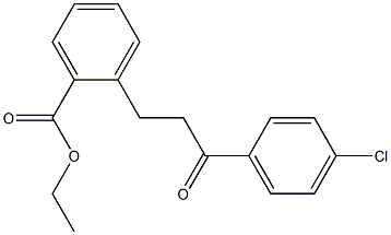 3-(2-CARBOETHOXYPHENYL)-4'-CHLOROPROPIOPHENONE Struktur