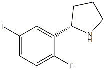(2S)-2-(2-FLUORO-5-IODOPHENYL)PYRROLIDINE Struktur