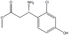 METHYL (3S)-3-AMINO-3-(2-CHLORO-4-HYDROXYPHENYL)PROPANOATE Struktur