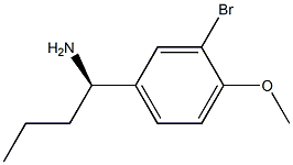 (1R)-1-(3-BROMO-4-METHOXYPHENYL)BUTYLAMINE Struktur