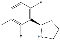 (2R)-2-(2,6-DIFLUORO-3-METHYLPHENYL)PYRROLIDINE Struktur