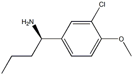 (1R)-1-(3-CHLORO-4-METHOXYPHENYL)BUTYLAMINE Structure