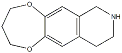 3,4,7,8,9,10-HEXAHYDRO-2H-[1,4]DIOXEPINO[2,3-G]ISOQUINOLINE Struktur