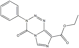 ETHYL 4-OXO-3-PHENYL-3,4-DIHYDROIMIDAZO[5,1-D][1,2,3,5]TETRAZINE-8-CARBOXYLATE Struktur
