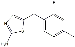 5-(2-FLUORO-4-METHYLBENZYL)-1,3-THIAZOL-2-AMINE Struktur