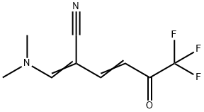 2-DIMETHYLAMINOMETHYLIDINE-6,6,6-TRIFLUORO-5-OXOHEX-3-ENENITRILE Structure
