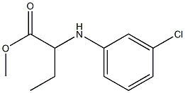 2-(3-CHLORO-PHENYLAMINO)-BUTYRIC ACID METHYL ESTER Struktur