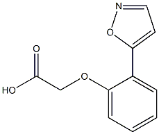 2-(2-(ISOXAZOL-5-YL)PHENOXY)ACETIC ACID Struktur