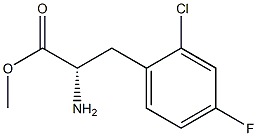 METHYL (2S)-2-AMINO-3-(2-CHLORO-4-FLUOROPHENYL)PROPANOATE Structure